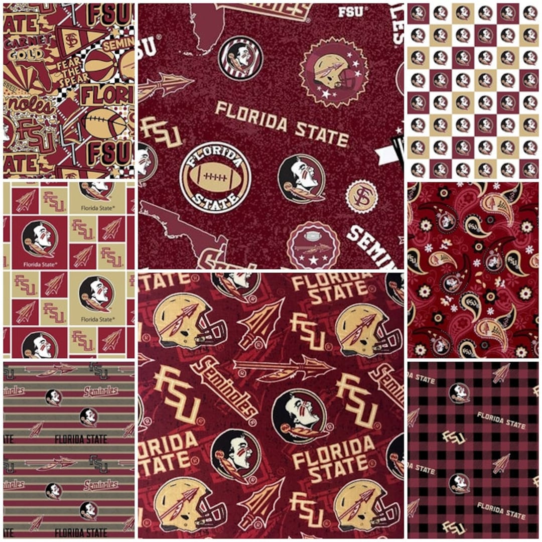 NCAA Florida State Seminoles Garnet & Gold College Logo 100% - Etsy
