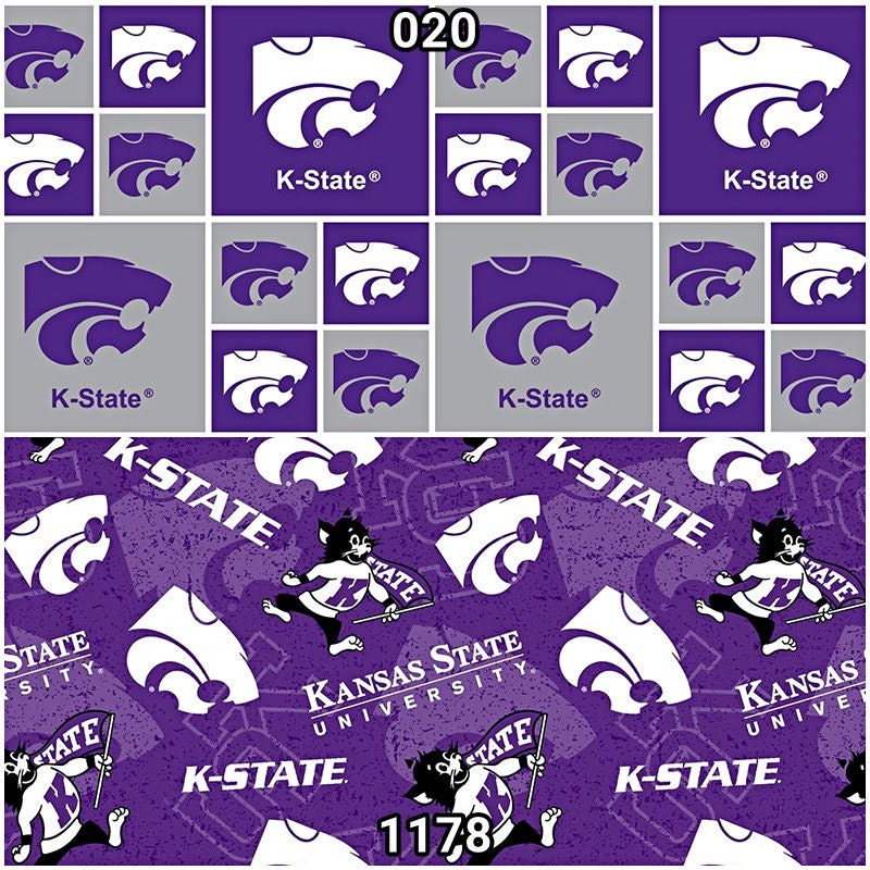 KS101 Kansas State University Wildcats 100/% Cotton Fabric