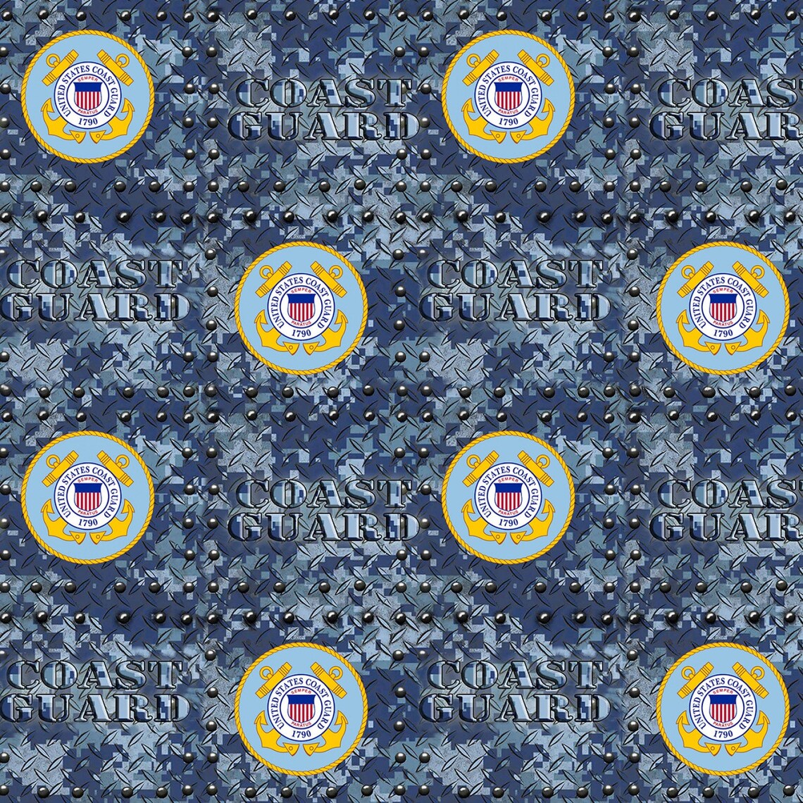 The United States Coast Guard Military Branch 100 Cotton Etsy