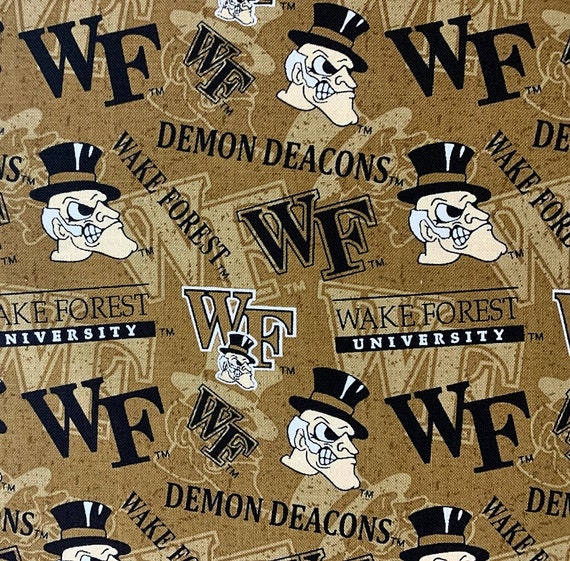 NCAA Wake Forest University Demon Deacons Old Gold 1178 100% - Etsy