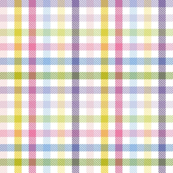 Hoppy Easter Egg Hunting Spring Plaids 100% Cotton Fabrics for Quilting! 3 Styles