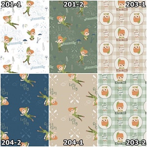 Disney Peter Pan the Boy Who Wouldn&#39;t Grow Up Neverland 100% Cotton Fabrics by Camelot!