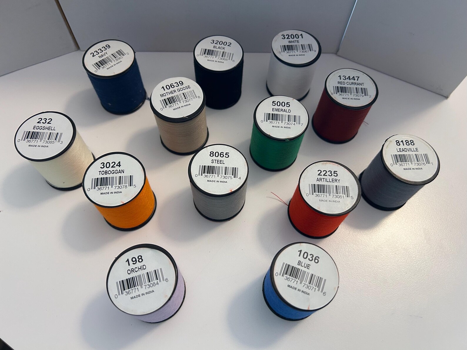 Excell 200 Yd 100% Polyester 40wt Sew All Purpose Thread Spools - 13 ...