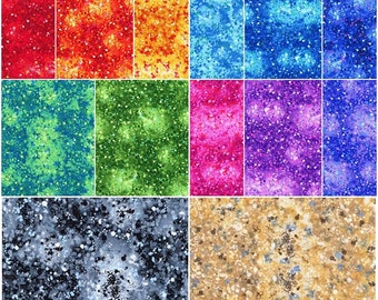 Bravo C1300 Paint Splatter Blenders 100% Cotton Fabric by Timeless Treasures! 13 Colors