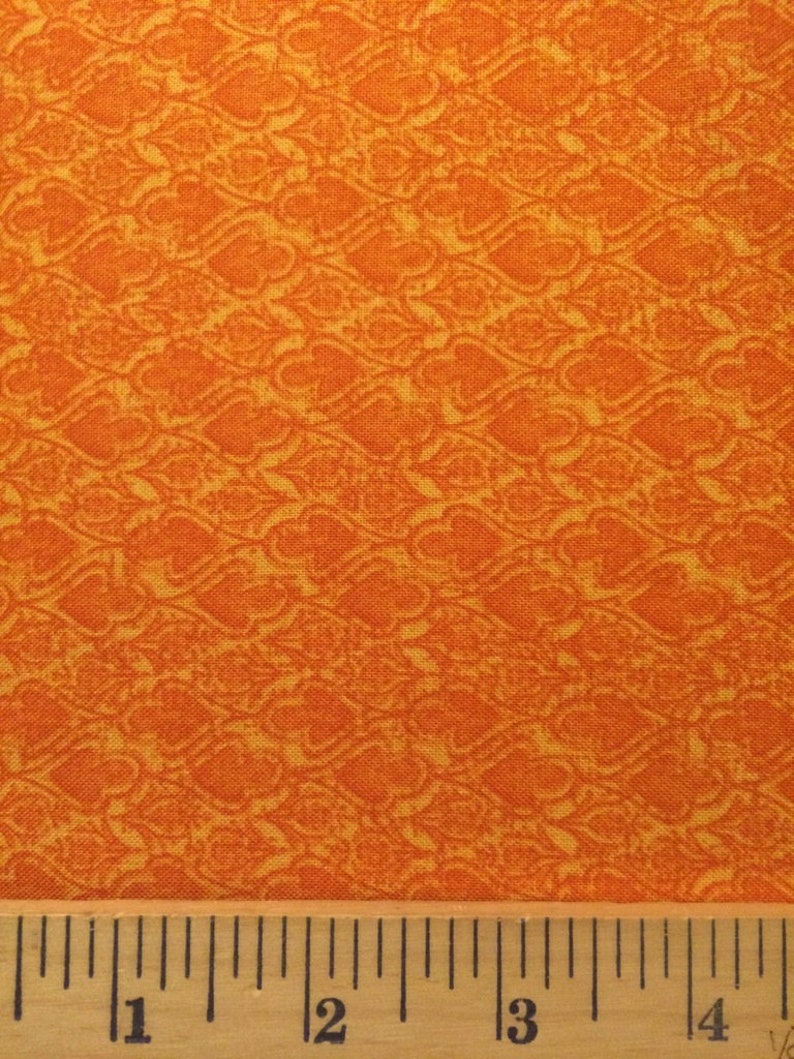 Red Orange Yellow Gold Rust Cotton Fabric Blenders 9 Etsy