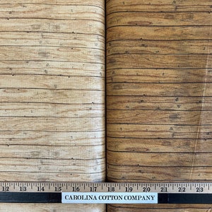 Wood Paneling 14455 100% Cotton Fabric by Benartex! 2 Colors