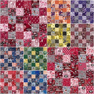 NCAA College Logo Cheater Quilt Patch #1363 100% Cotton Fabric 60" Wide by Sykel!