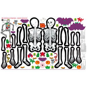 Sew & Go Halloween Mr. Bones Skeleton 31132-Z 100% Cotton Fabric DIY 60&quot; Panel by QT!