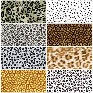 Spots, Speckles, Leopard Skin & Cheetah Prints 100% Cotton Fabrics! 8 Styles