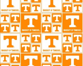NCAA University of Tennessee Vols Orange & White College Logo 