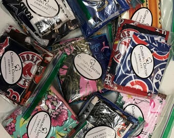 Sale! Fabric Grab Bags! Designer Variety, Kids, NCAA College, MLB Baseball, NFL Football, Basketball, & More Fabric Prints!