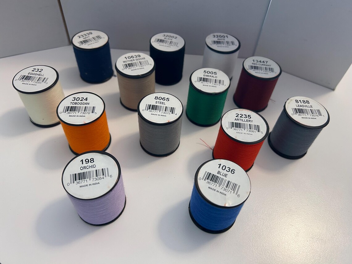Excell 200 Yd 100% Polyester 40wt Sew All Purpose Thread Spools - 13 ...