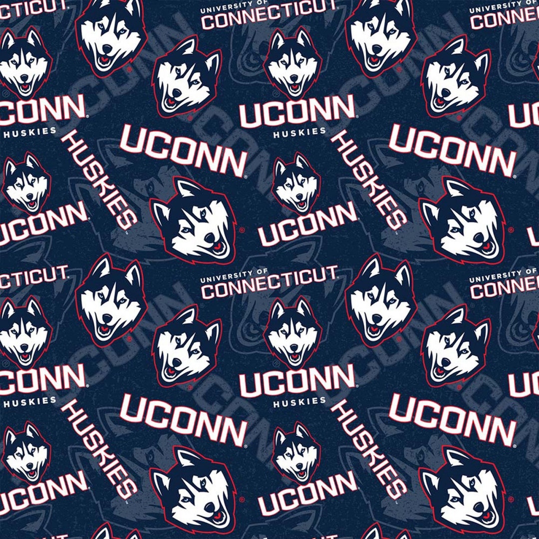 Gagliardetto Ufficiale UConn Huskies 2024 Campioni Nazionali - Feltro Morbido 30x76 Cm, Collezionismo NCAA Basket