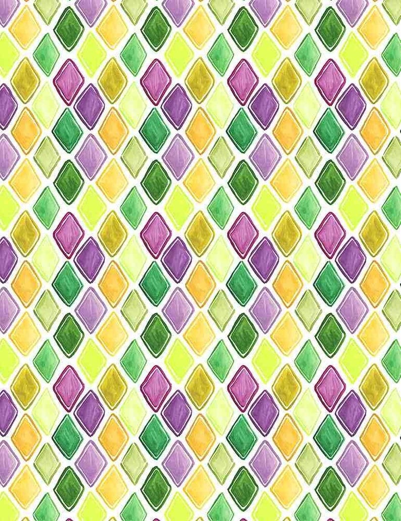 Carnaval de Mardi Gras, Martes de Carnaval, Nueva Orleans, cuentas, plumas, lentejuelas, Nola, confeti. ¡Telas 100 % algodón! 12 estilos. 2022 DIAMONDS WHITE