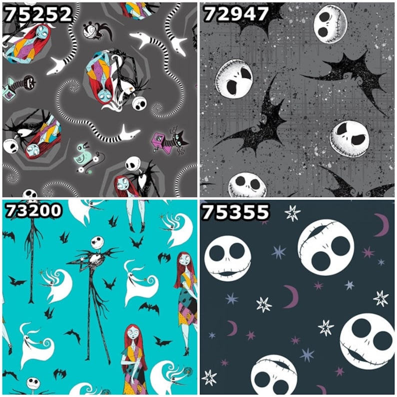 Disney's Nightmare Before Christmas Jack Skellington, Halloweentown, Pumpkin King, Sally, Zero 100% Cotton Fabrics by Springs Creative image 2