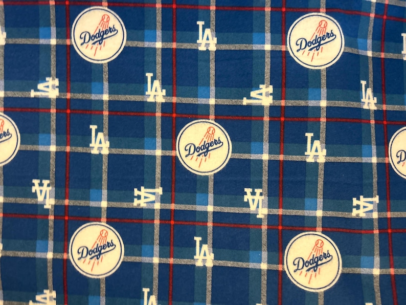 Mlb Team Patterns MLB Logo Teams Plaid Flannel 100% Cotton Fabric by Sykel! 9 Styles - Etsy