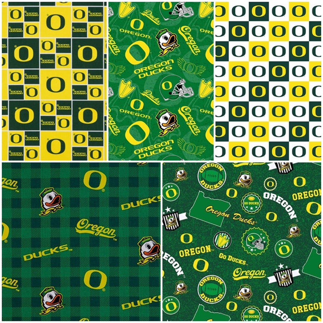 NCAA University of Oregon Ducks Green & Yellow College Logo - Etsy