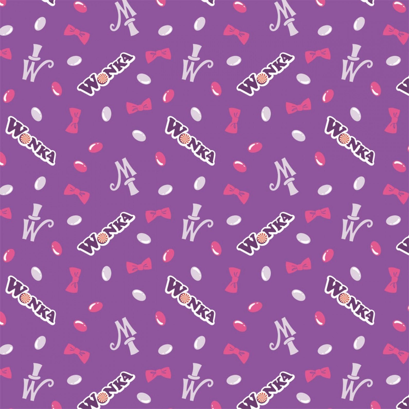 Willy Wonka Charlie and the Chocolate Factory 100% Cotton - Etsy