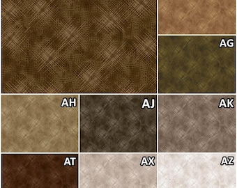 Vertex Shades of Brown #29513 100% Cotton Fabrics by Quilting Treasures! 9 Colors