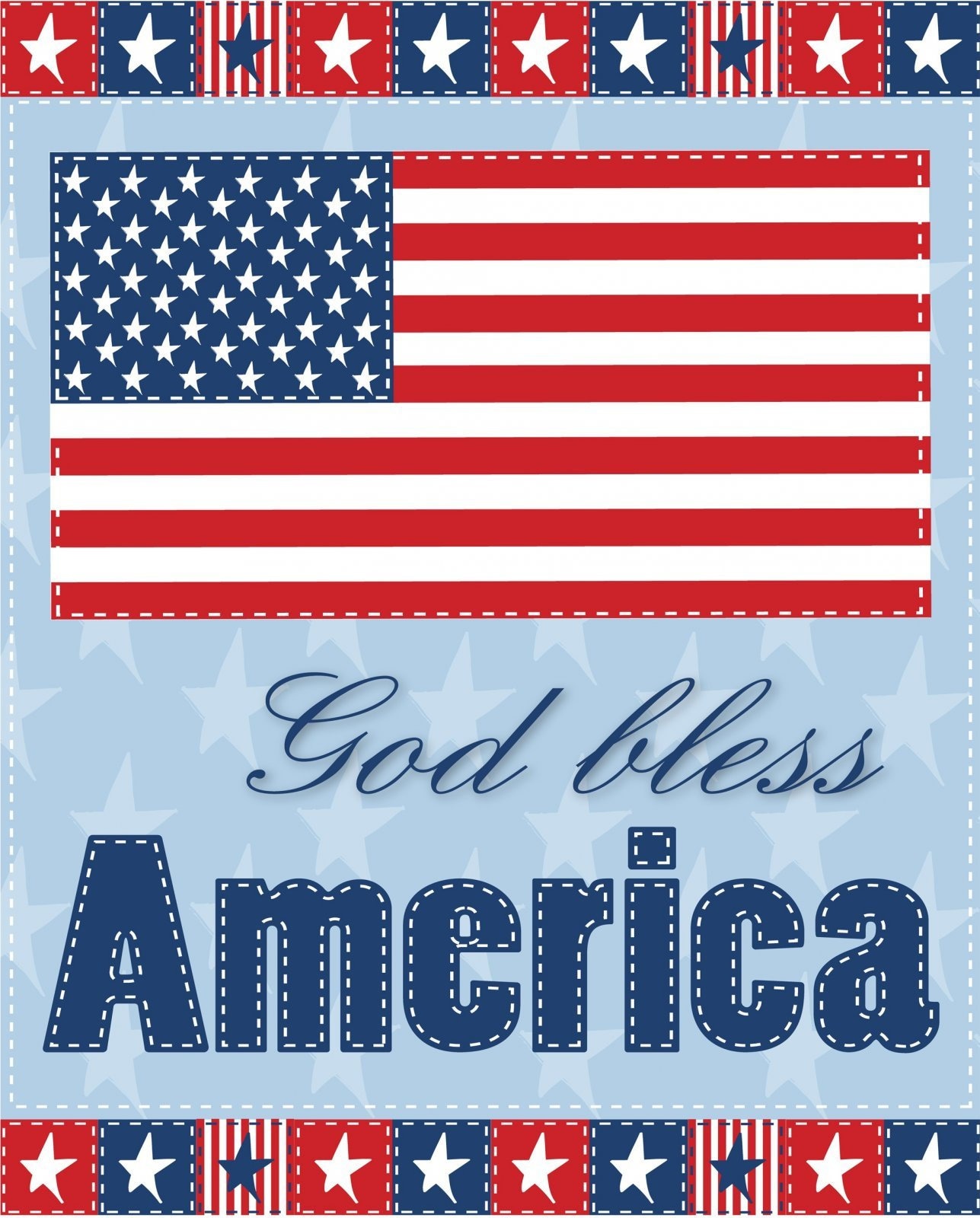 God Bless America #4031 One Nation Under God, Hand of God, QOV