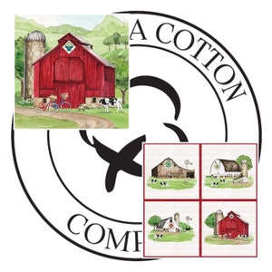 Spring Barn Quilts 100% Cotton Fabric 36" Panels by Riley Blake! 2 Styles