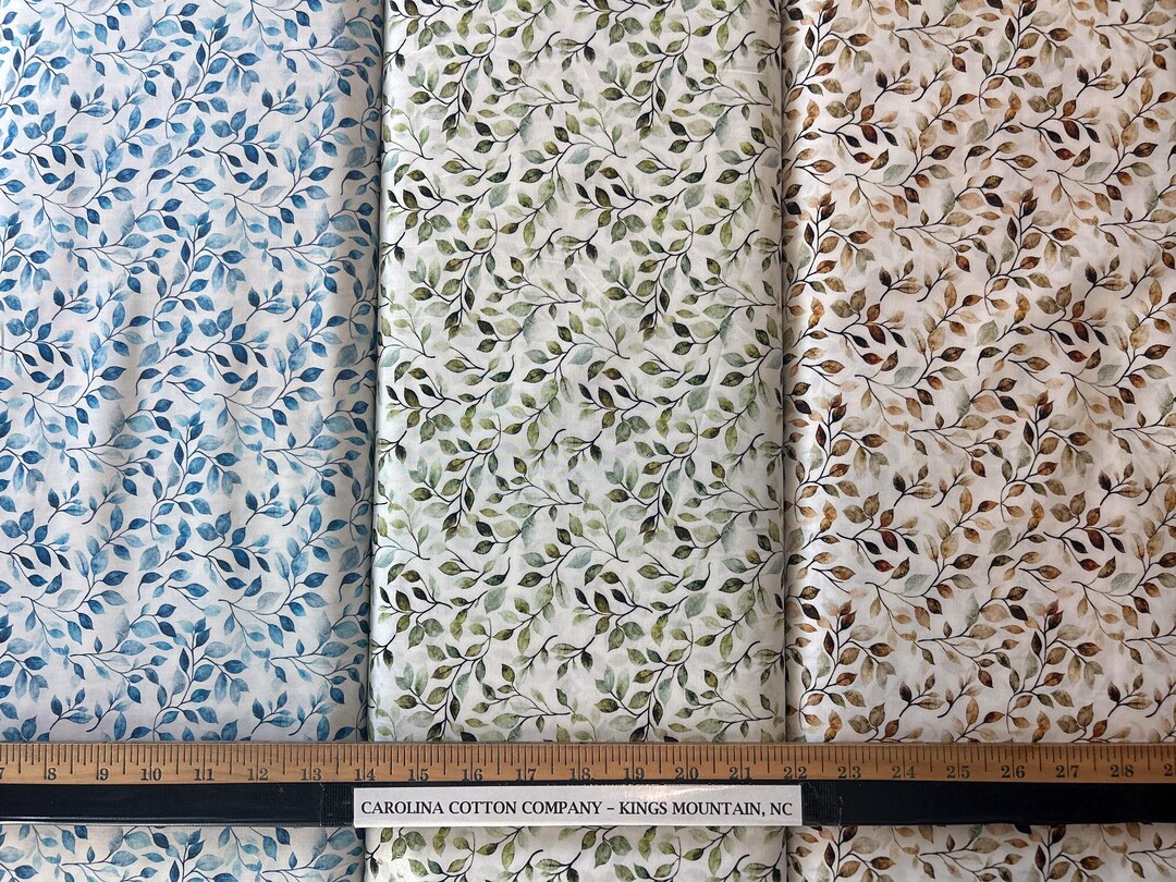 Mountain Splendor 31587 Vines on White 100% Cotton Fabrics by QT! 3 ...