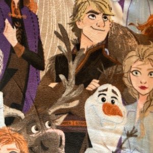 Frozen 69814 Elsa i Anna 58" POLAR 100% poliester 60" szerokości Materiał cięty na wymiar!