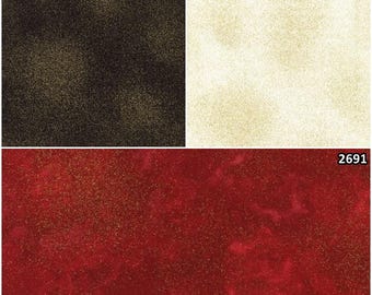 Shimmer Red, Ivory, or Black Metallic Texture 100% Cotton Fabrics by Timeless Treasures!