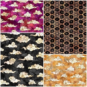 Moonshadow Celestial Sun & Stars 100% Cotton Fabrics by QT Fabics! 4 Styles