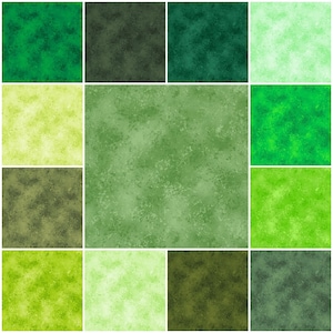 Shades of Green #27935 Rapture Blenders 100% Cotton Fabric by QT Fabrics! 13 Colors