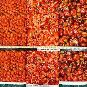FOOD Tomato Vegetable Veggies 100% Cotton Fabric! 3 Styles