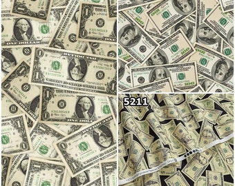 Cotton Money United States Dollar USD Rich Pleasures /& Pastimes Cotton Fabric Print by the Yard D563.52 ETJ-5211-1MONEY