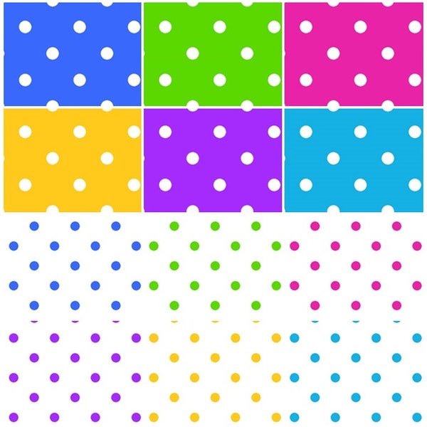 Small Dots #28892 Polka Dots 100% Cotton Fabric by QT Fabrics! 12 Styles!