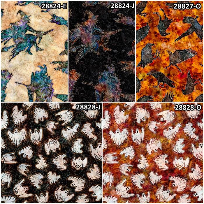 Wicked, Halloween, Skulls, Pumpkins, Crows, Ghosts, Spooky 100% Cotton Fabric by QT Fabrics! 8 Styles