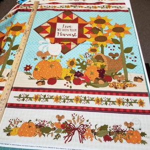 Live Within Your Harvest 7181-44 100% Cotton Fabric 24&quot; Panels