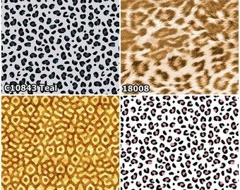 NEAT BUFFALO CLOTH PIGMENT PRINT【44】 Cow Print Fabric by the Yard, Half Yard and Fat Quarter