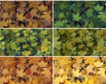 Open Air Landscape Nature Autumn Fall Spring Summer Leaves Plant Leaf #28103 100% Cotton Fabric by QT Fabrics! 6 Colors