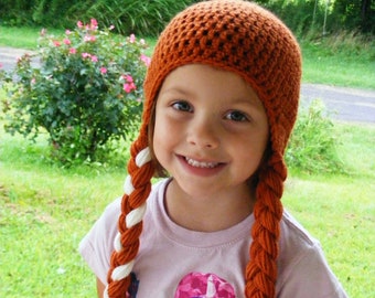 Anna Hat With Braids - Etsy