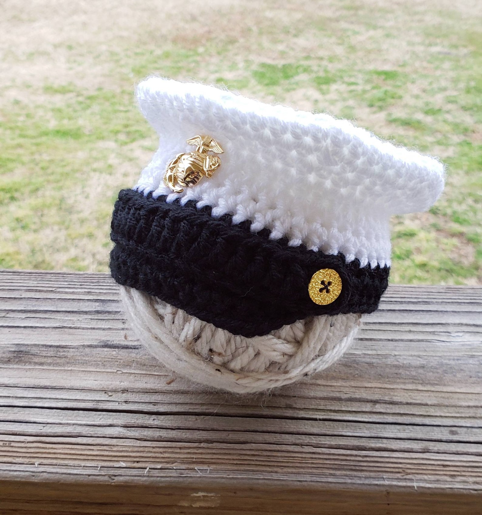 Baby Marines Hat Marine Corps Hat Crochet Marines Cap Etsy