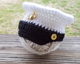 Baby Marines Hat, Marine Corps Hat, Crochet Marines Cap, Marine Corps Cap, Baby Marines Cap, Crochet Marines Hat, Baby Marines Prop, USMC