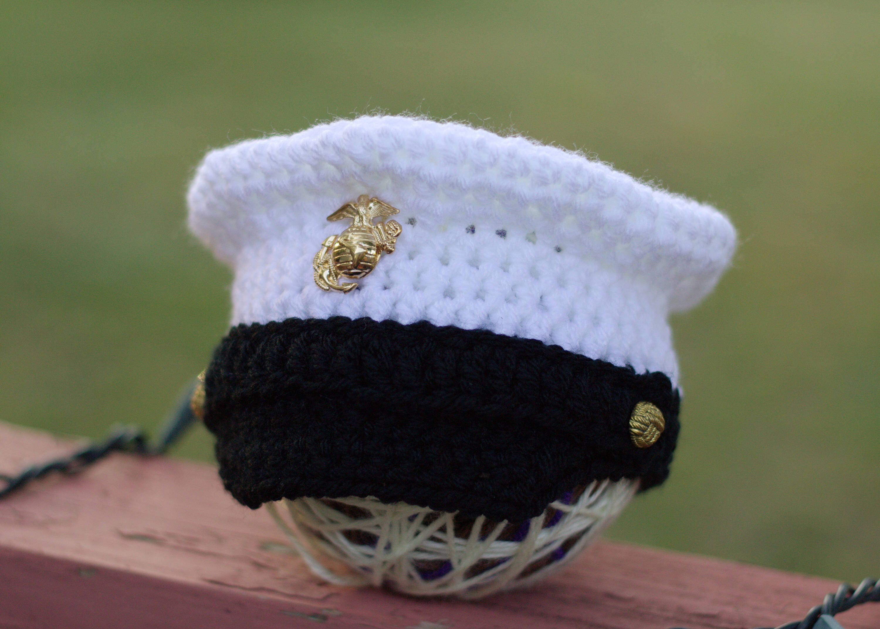 Baby Marines Hat Marine Corps Hat Crochet Marines Cap Etsy
