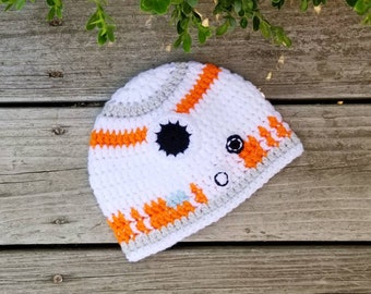 Droid Robot Hat Crochet Star Wars BB8 