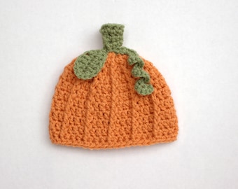Pumpkin Hat, Crochet Pumpkin Hat, Pumpkin Beanie, Halloween Hat, Halloween Beanie, Pumpkin Hat Girl, Pumpkin Hat Boy, Baby Pumpkin Hat