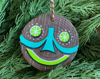 Heirloom Ornament Big Radish Wooden Christmas Ornament Finished Wood Cut Out Personalized Ornament