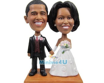 Custom handmade wedding cake topper & 3D doll