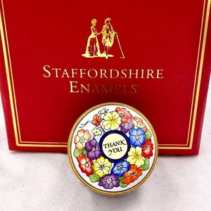Staffordshire Enamels Trinket Box - Etsy