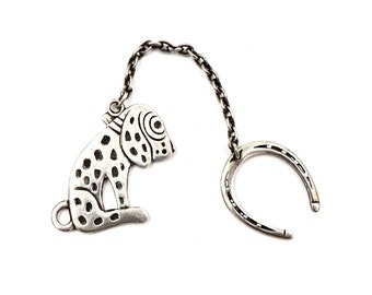 Vintage HOUND & HORSE SHOE Charms Sterling Silver Hound Dog Lucky Horse Shoe Charms Pendants E307