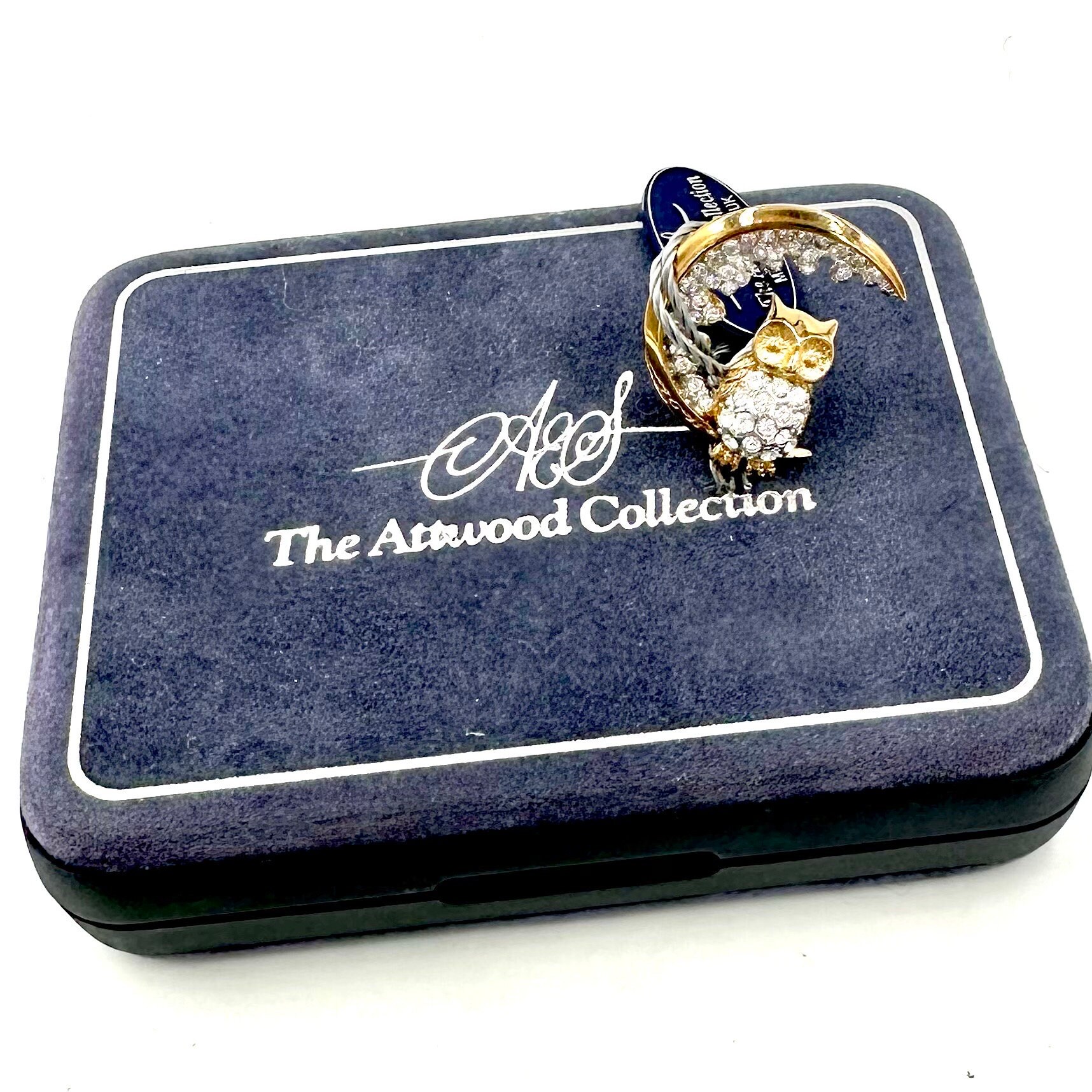 VINTAGE RHINESTONE PIN Brooch Attwood Sawyer Swarovski VINTAGE RHINESTONE PIN Brooch Attwood Sawyer Swarovski