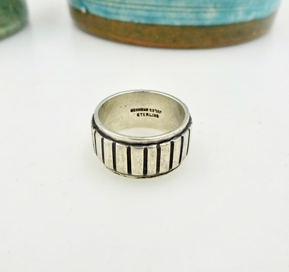 MODERNIST STERLING RING Jules Brenner Mid Century… - image 6