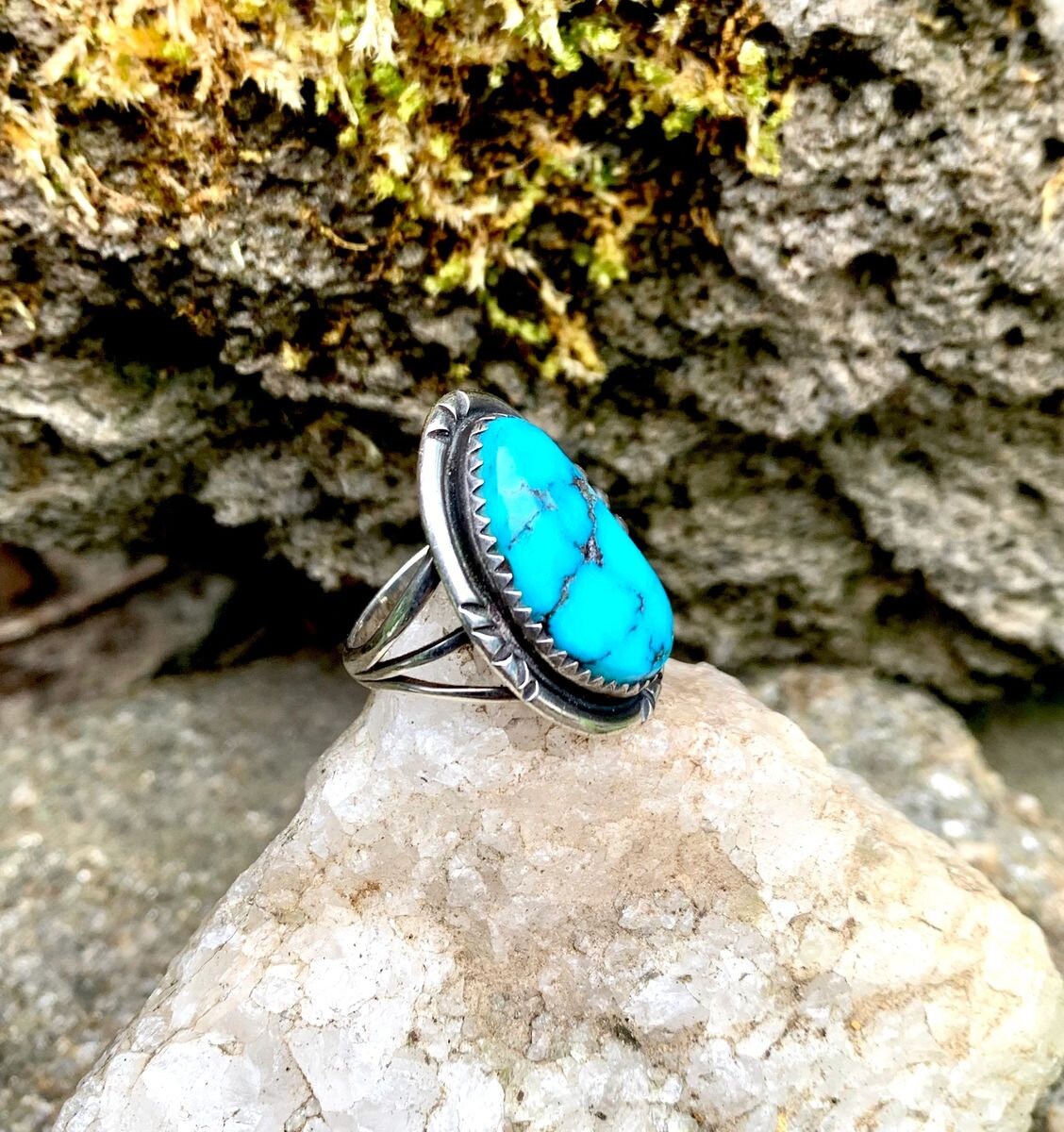 アクセサリー vintage silver  925 turquoise ring Vintage Turquoise Sterling Silver Ring, Vintage Southwestern